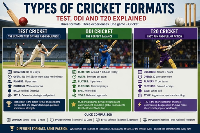 Types of Cricket Formats