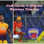 Gulf Giants vs Sharjah Warriors Timeline