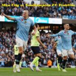 Man City vs Southampton FC Timeline