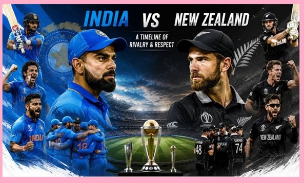 India National Cricket Team vs New Zealand National Cricket Team Timeline